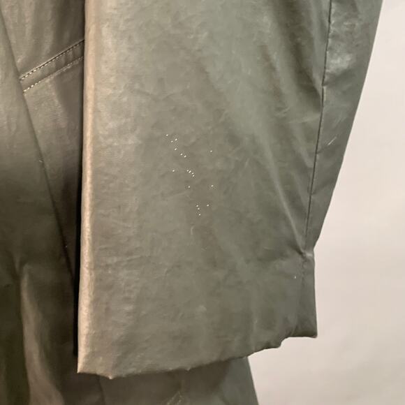 ISSEY MIYAKE Vintage Size XXL Green Charcoal Coated Cotton Insulated Coat - Picture 8 of 10